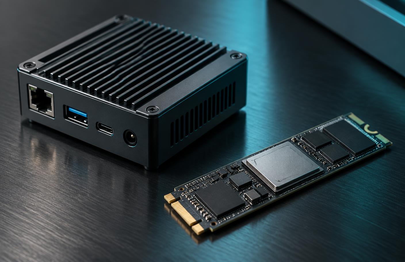 Edge AI accelerator module and M.2 NPU card used in VisionX deployments